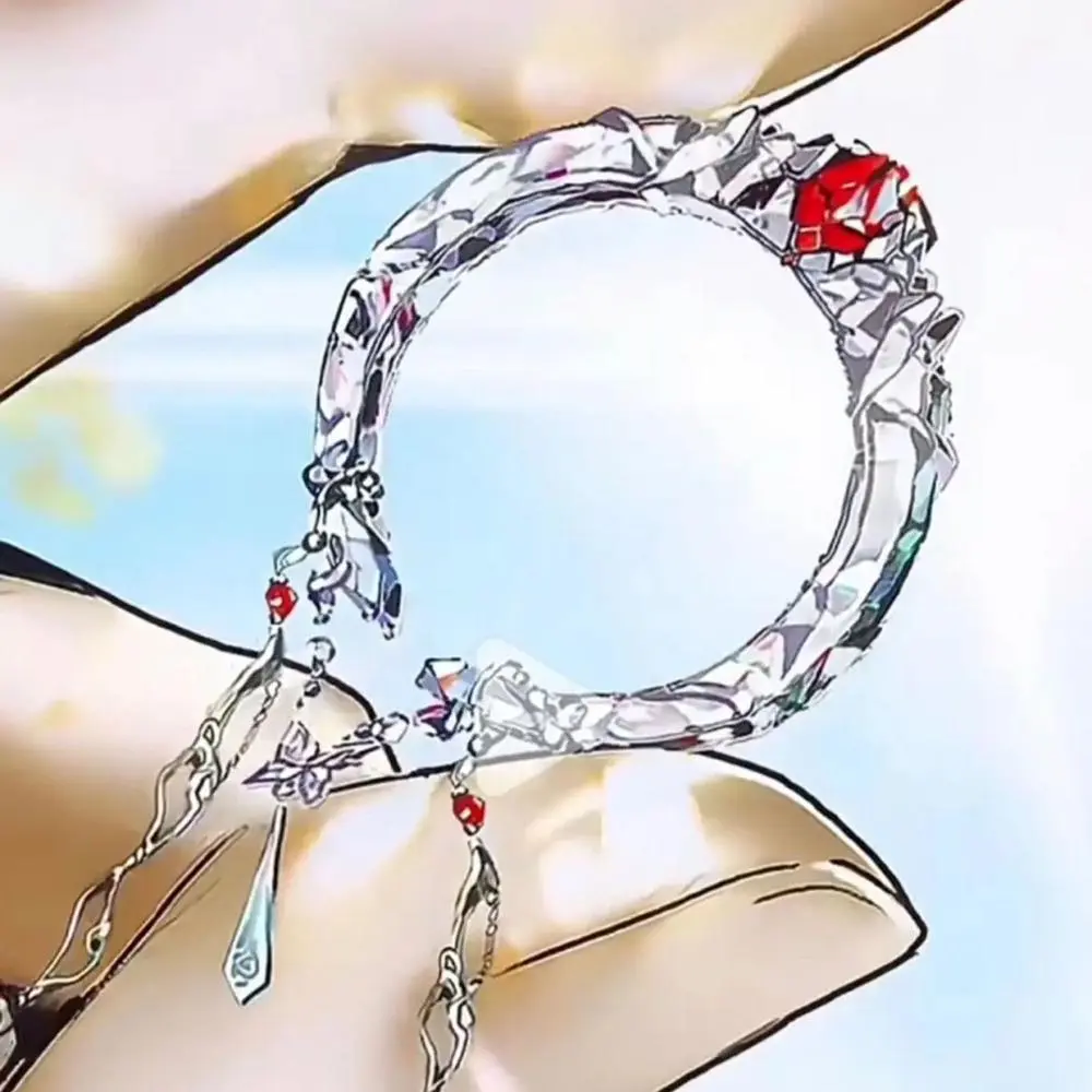 Anime Tian Guan Ci Fu Hua Cheng Xie Lian Cosplay Necklace Unisex Heaven Official's Blessing Clavicular Chain Jewelry