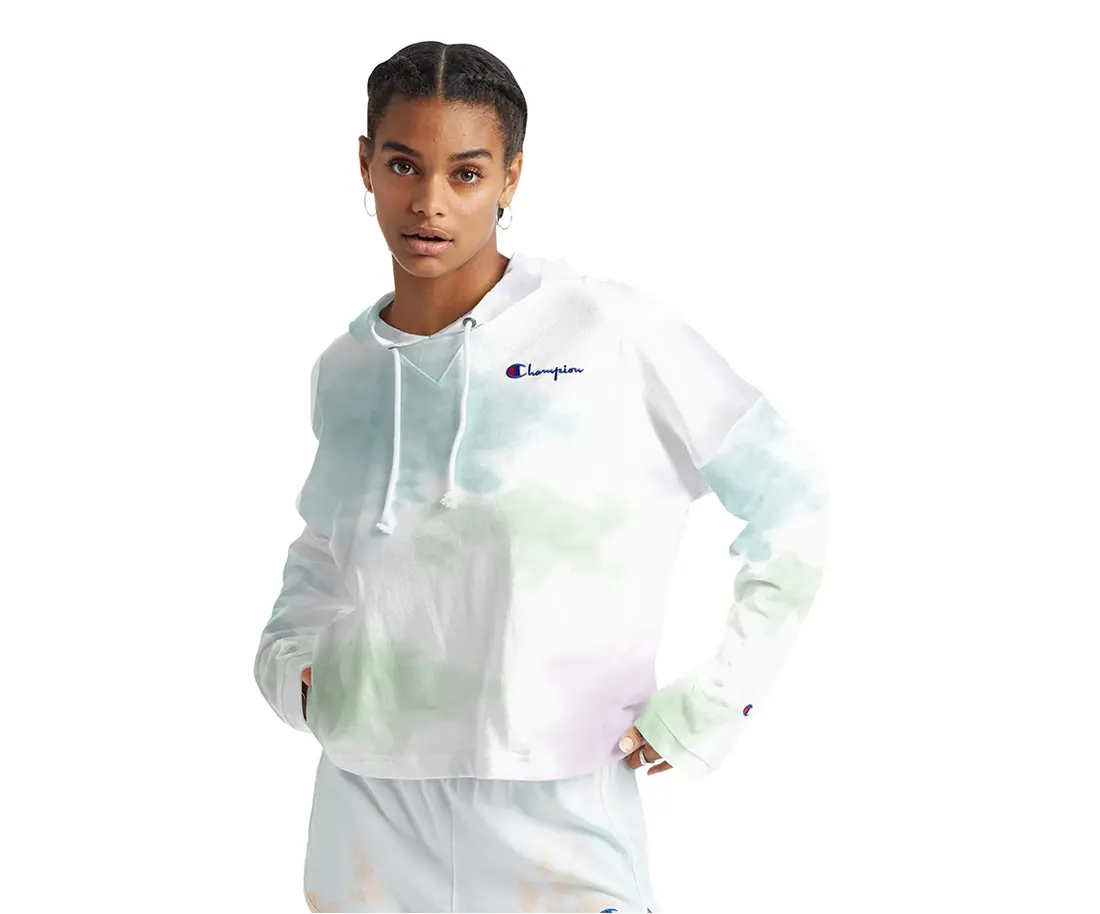 Champion Oversized Hoodie-Cloud Womens Active Hoodies, Sweatshirts, Long Sleeve, Tops, Hoodies For Women