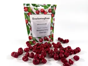 Freeze Dried Tart Cherries – No Sugar Added | Antioxidant-Rich Montmorency Superfruit Snack