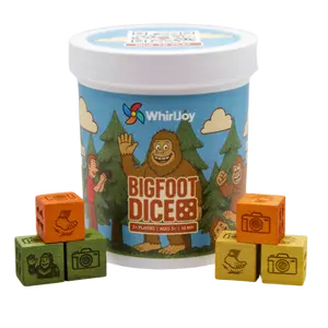 WhirlJoy Bigfoot Dice, Family Dice Game, Wilderness Photography Theme, Ages 12 and Up, 2+ Players
