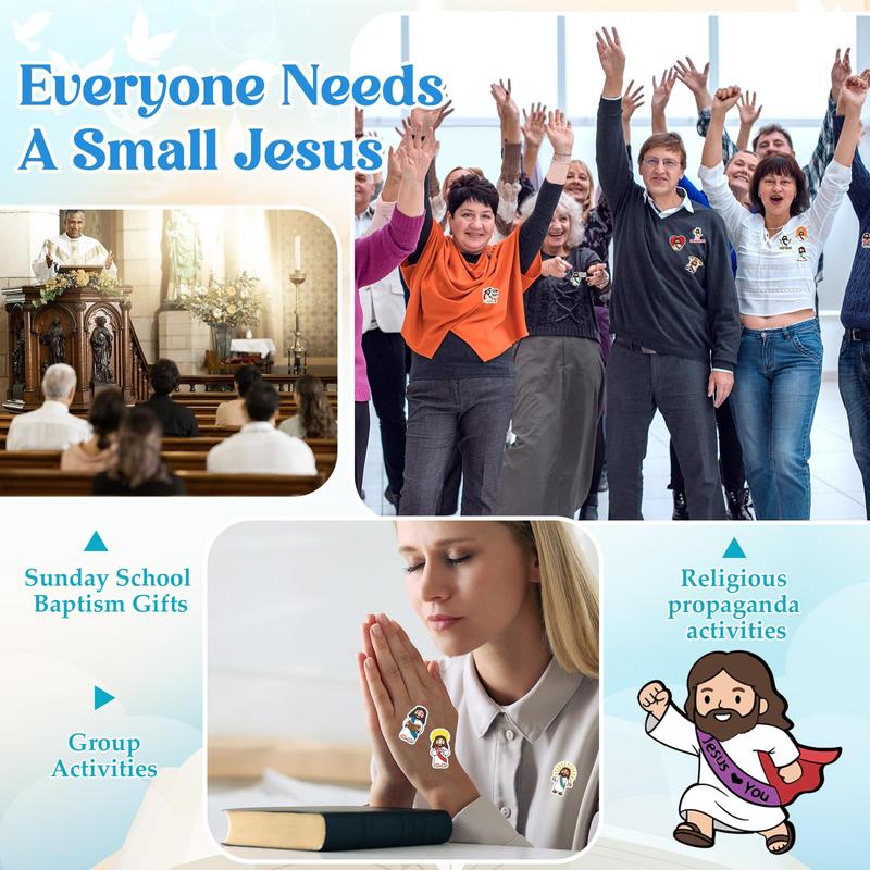 200 Pcs Easter Cartoon Vinyl Stickers Jesus Baseball Bee Golf Soccer Dumpster Fire Meme Waterproof with Positive Quote for Laptop Water Bottles Scrapbook Office Party Gifts