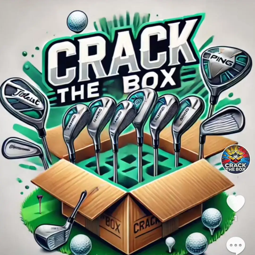 CrackTheBox Golf Gift Set- Sleeve of Golf Balls + Custom Ball Marker + Divot Repair Tool + PGA Trading Card!