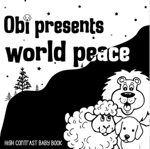 High-Contrast Black & White Visual Stimulation Book for