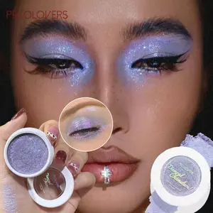 1PC Pearlescent Chameleon Single-color Eyeshadow Palette, Purple Color, Brightening and Sparkling, Daily Makeup, Glitter Duochrome Eyeshadow