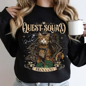 Broccoli Cat Shirt, Quest Squad Shirt, Fourth Wing Shirts, Basgiath War College, Xaden Riorson T-Shirt, Onyx Storm Tee, Ridoc Gamlyn Shirtss