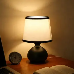 Adjustable Bedside Led Table Lamp Switch Control, Small Medium Size Nightstand Light, Home Bedroom Living Room Study Dormitory Office Baby Room Kitchen