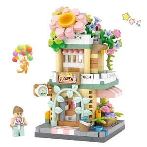 Flower Brick Building Kit: Garden Shop Block Set , Educational Interlocking Blocks for Kids (Ages 6+) - DIY Creative Bricks for All Ages, Top Christmas & Birthday Gift for Craft Lovers, Building Block Model