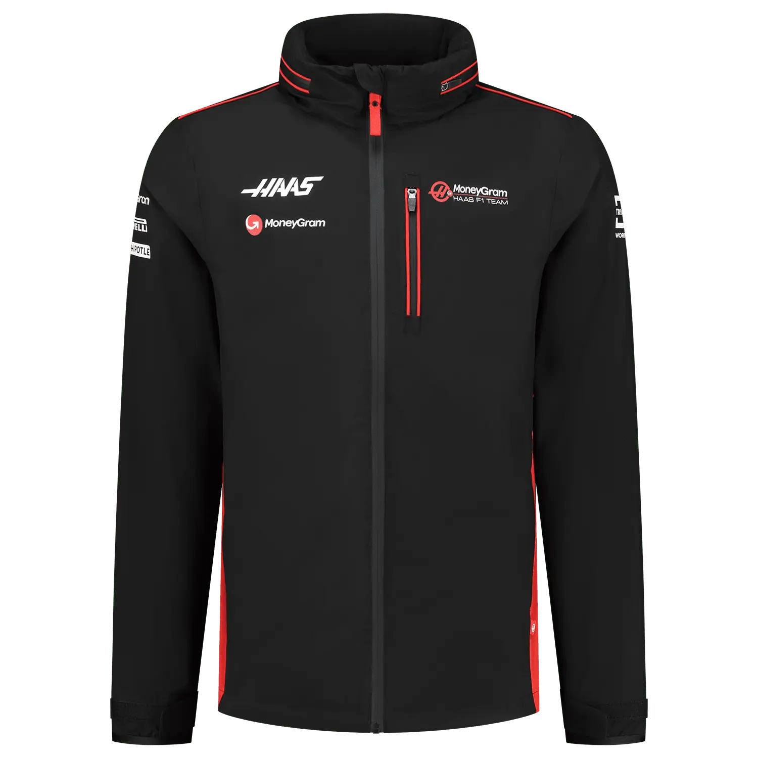 Haas Racing F1 Men's Team Lightweight Rain Jacket - Black