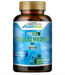 Celulas Madres AFA Stem Natural Cell 120 Capsules 1000 mg Blue Green Algae Non GMO Gluten Free Aphanizomenon Flos-aquae celula Madre suplement