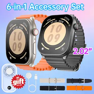 Upgraded Smart Watch for Men Women 100+ Sports Modes Fitness Tracker Instant Call APP Message Reminder Full Touch Screen Compatible with iPhone Android Stylish Smart Bracelet Perfect Fall Gift Wearable Smartphone