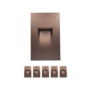 COLOER 3.5W LED Aluminum Stair Lights | 120V Dimmable Step Lights for Outdoor and Indoor COS802A