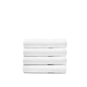 Luxe 100% Cotton Fluffy Bath Towel Set Of 4 Soft and Absorbent for a Refreshing Bath Pack Hand