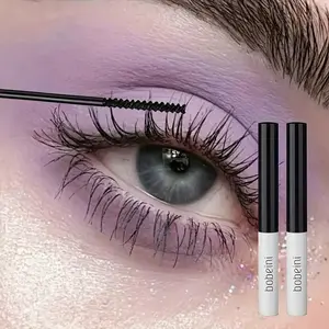 Waterproof and Sweatproof Mascara, Ultra-Fine Brush for Easy Application, Smudge-Proof and Natural Look Mascara for Defined Lashes, Waterproof Long Lasting, Voluminous Lengthening Mascara, Volumizing Mascara