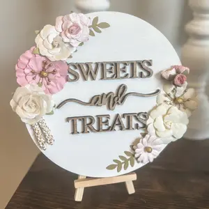Dessert Table 3D Sign, Sweets and Treats