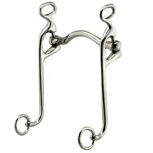 210966 Coronet Stainless Steel Loose Cheek Mild Port Walking Horse Bit - 5 inch