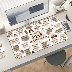 Motivational Quote Mouse Pad with Daily Bible Affirmations for Daily Inspiration and Functionality Ideal for Daily Use