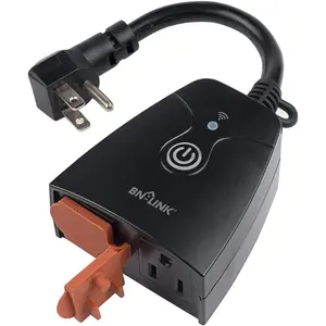 Outdoor Smart Dual Outlet, Heavy Duty Wi-Fi Plug, Independent Control Outlets, Compatible With Alexa,Google Assistant 2.4 GHz Network only