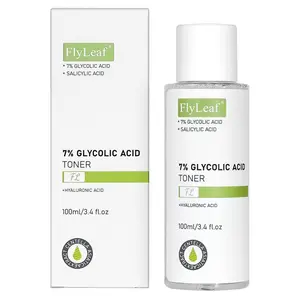 Flyleaf 100ml Glycolic Acid 7% Toner, removes dead skin cells, improves closed mouth, skincare