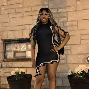 Asymmetrical bodycon dress