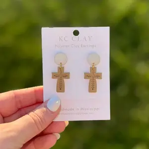 Live Claim - Small Polymer Clay Earrings