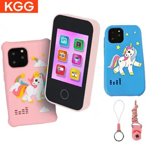 KGG Mini Student Phone, Funny Learning Education Tool, Music Puzzle Game Player with Alarm Clock Calculator Flashlight Toy Phone