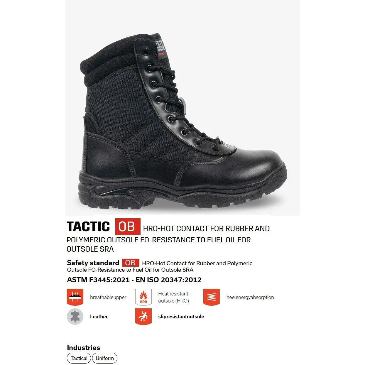 Tactical Safety Jogger, Tactical Boot