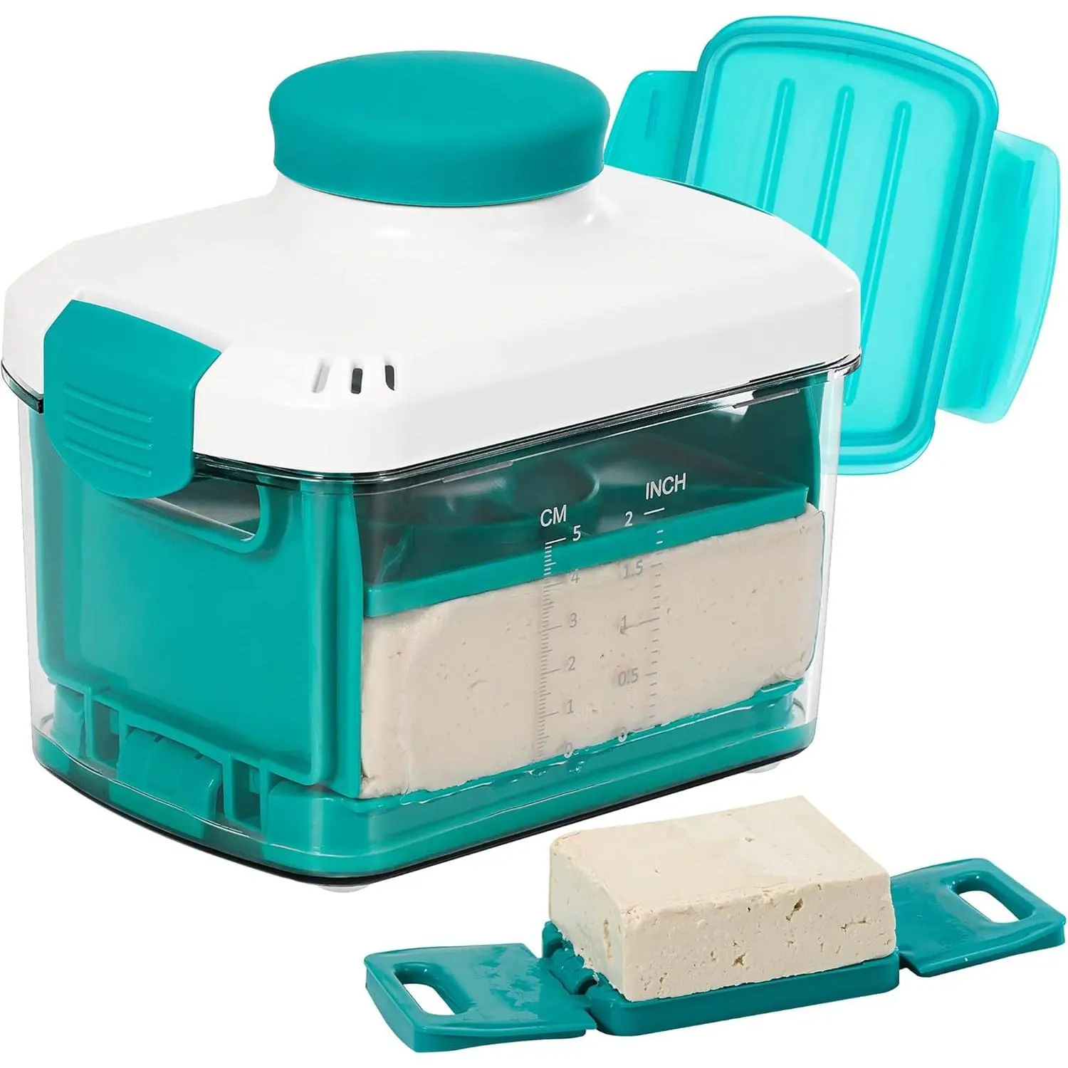 Adjustable Tofu Press - Vegan Tofu Press to Speed up Removing Water from Silken, Firm, and Extra Firm Tofu in 10-30mins without Crack -