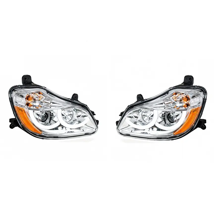 2013-21 Compatible with Kenworth T680 Chrome Projection Headlights