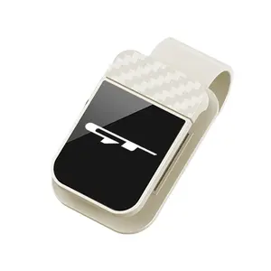 For Kia Gt Eyeglass Holder, Carbon Fiber Texture Sunscreen Case, Mirror-Shaped Car Accessory for Safe Eyeglass Storage
