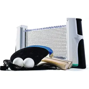 Table Tennis to Go Portable Ping Pong Set - Table Top Ping Pong Net + (2) Paddles - Ping Pong Balls Included - 2 Players |   Portable, Table Top, Ping Pong Net, (2) Paddles