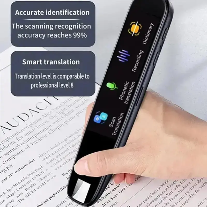 Offline Translation Pen for Teachers and Students English Dictionary Intelligent Scanning Point Reading 123 Languages Translator Pen