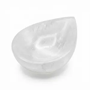 Selenite Drop Bowl 4 Inch Crystal Charging Cleansing Altar