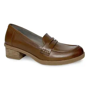 Dansko Tan Waterproof Burnished Leather Loafer- Danica