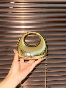 Women's Acrylic Handbag, Party Style Metal Shoulder Clutch Bag, Mini Evening Bag for Women, All Season Fashion Accessory, Elegant Bags