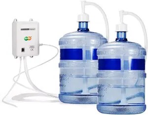 YUEWO Bottle Water Dispenser Pump System 20ft with 110V AC US Plug for 5 Gallon Bottle, 5 Gallon Water Jug, Single & Double Tube (Double Tube)