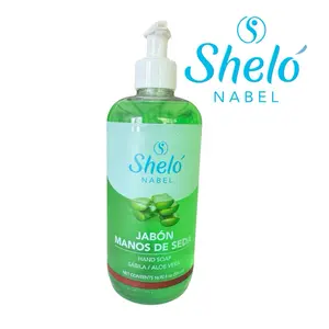 Shelo Nabel Aloe Vera Silk Hand Soap Jabon Manos de Seda 16.90 oz Bottle for Soft Hands Care