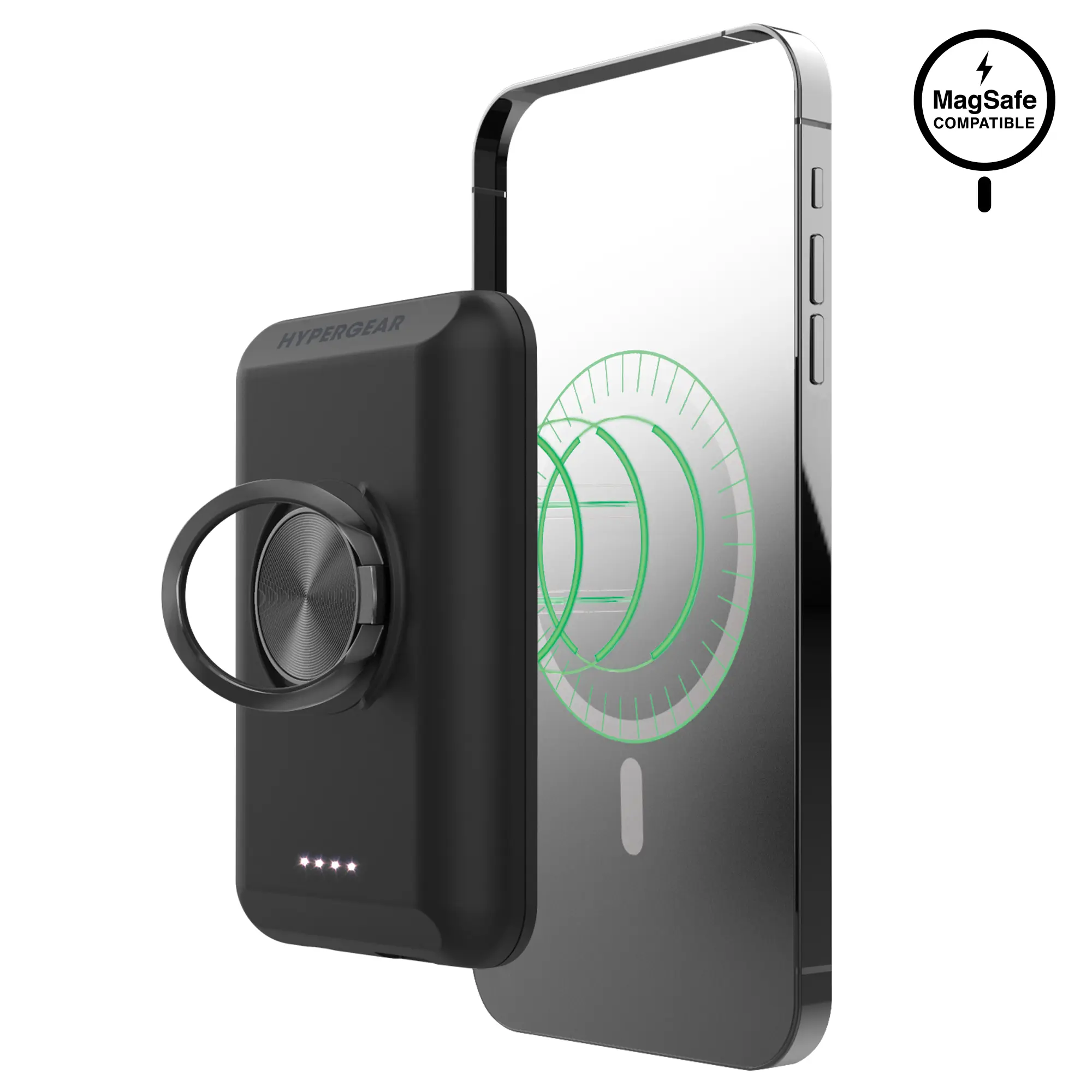 5,000mAh | Magnetic Wireless Fast Charge Power Bank Cable Charging Phone Holder