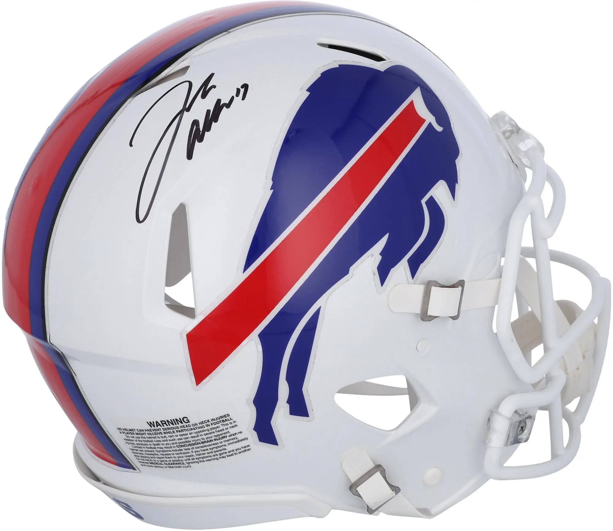 Josh Allen Buffalo Bills Autographed Riddell 2021-Present Speed Authentic Helmet - Fanatics Authentic Certified