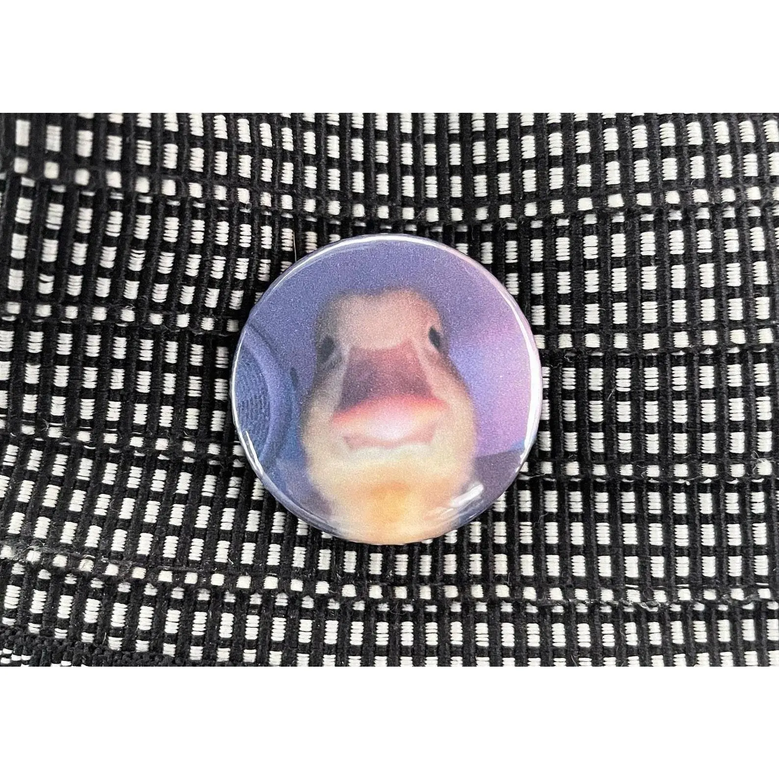 Duck Meme 1 inch Button Badge, Design Badge for Clothes & Hat & Backpack Decor, Fashionable Kawaii Accessories As Gift for Men & Women