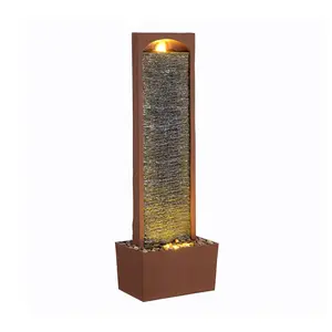Teamson Home 38.5" Contemporary Outdoor LED Waterfall Fountain