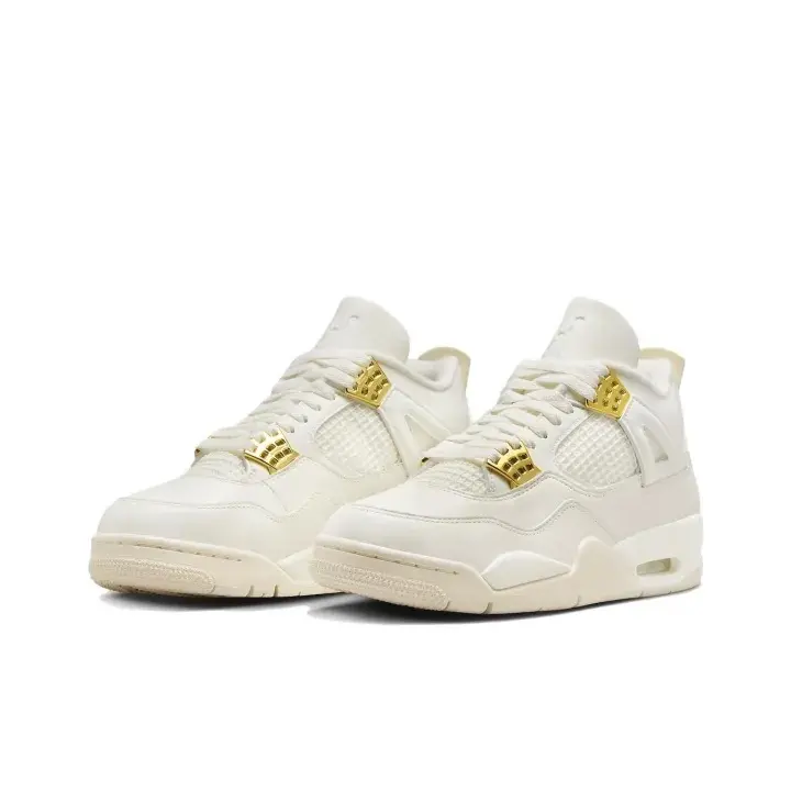 Off white gold dual tone versatile basketball casual shoes full foot flexible cushion multi-directional skidproof outsole great for sports trips daily walks party gatherings