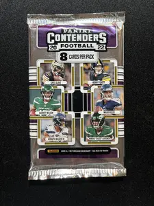 Panini 2022 Contenders Football Single Hobby Pack - 8 Cards Per Pack Featuring Chris Olave Garrett Wilson Malik Willis & More