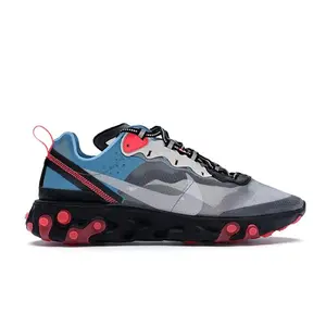 Nike Men's React Element 87 Blue Chill Solar Red Running Shoes, from StockX