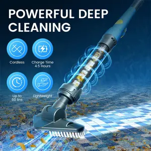 Efurden Rechargeable Handheld Cordless Pool Vacuum – Lightweight Stick Cleaner for Hot Tubs, Spas & Above-Ground Pools – Efficient Sand & Debris Removal