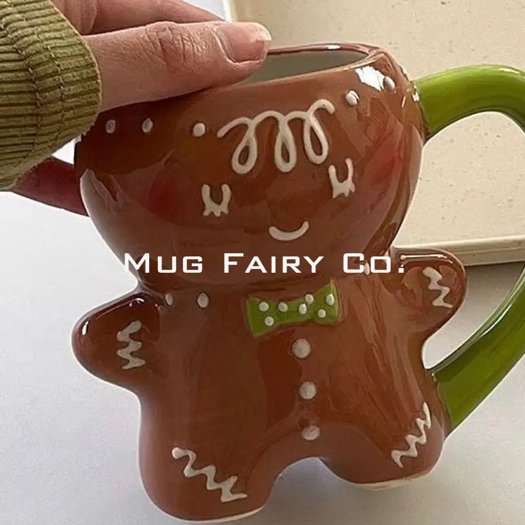 【Mug Fairy Co】 A Christmas Must Gingerbread Man Ceramic Mug