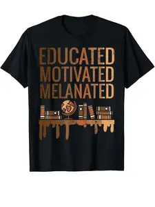 Crew Neck Short Sleeved T-Shirt _ Educated and Mot