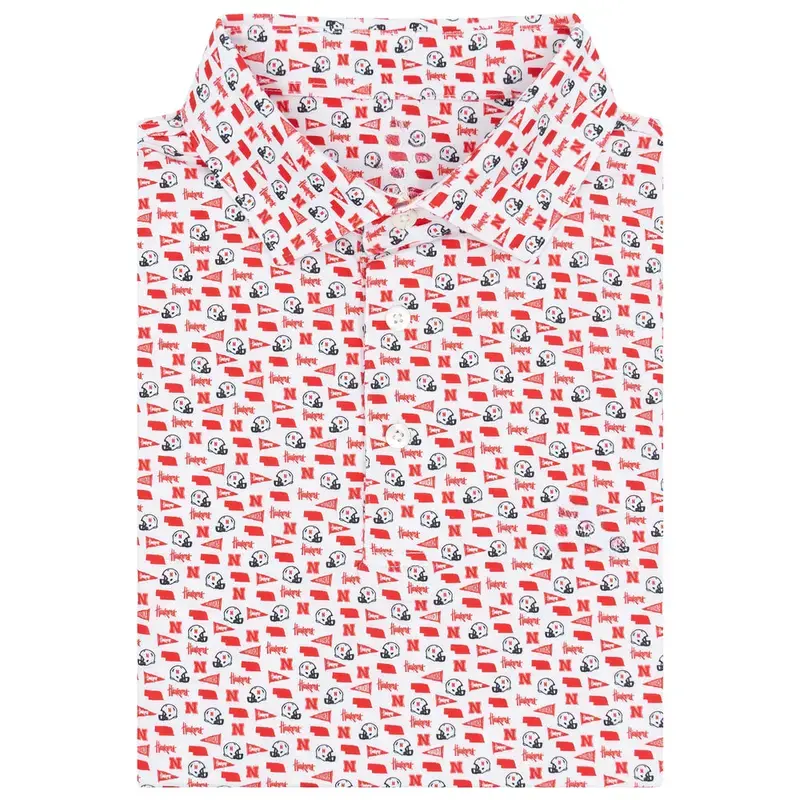 The Nebraska Gameday, Men's Short Sleeve Performance Polo,Gifs For Him And Her,Polo Golf 3D