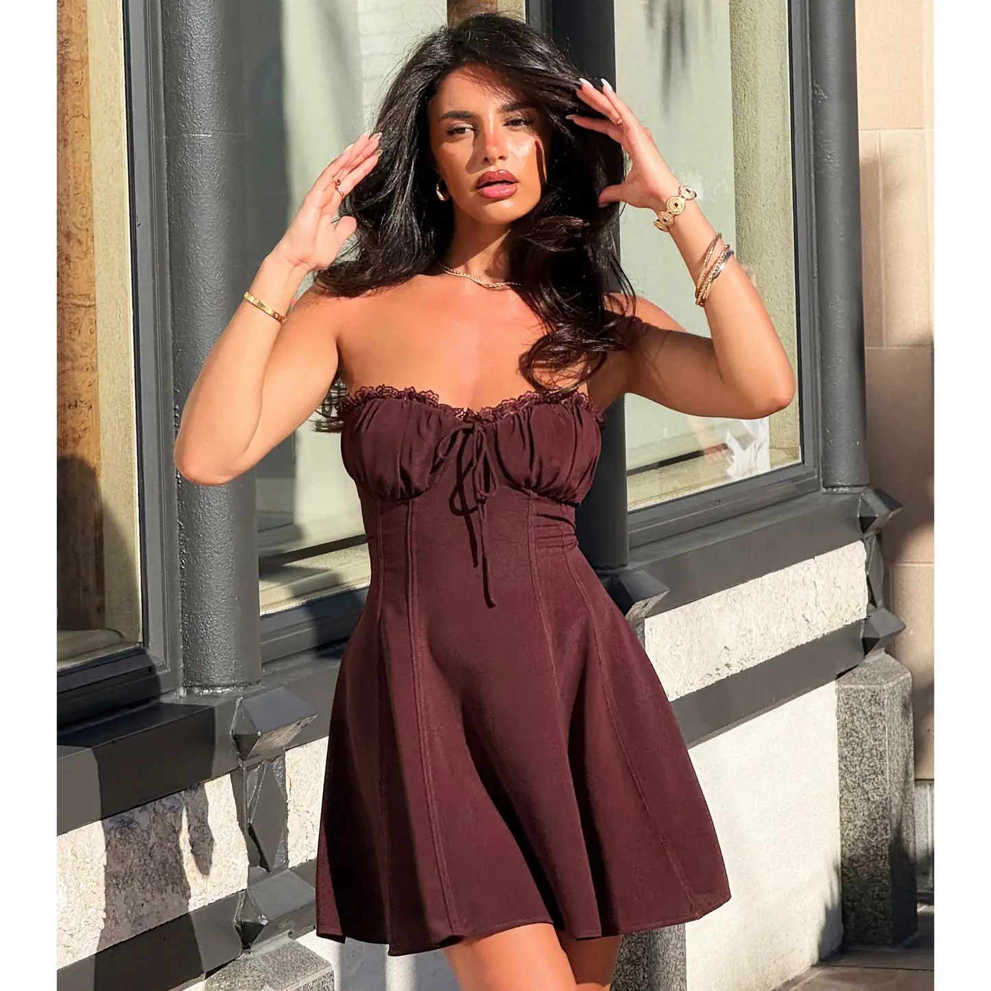 Daydream Darling Satin A-Line Mini Dress - TikTok Shop Daydream Darling Satin A-Line Mini Dress - TikTok Shop