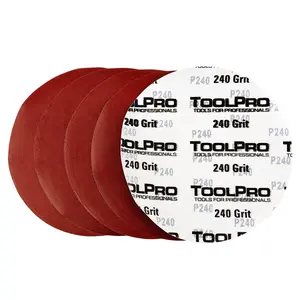 ToolPro 9 in. 240 Grit Hook & Loop Drywall Sanding Discs, Foam Backing - 15 Pack for Porter Cable Sanders