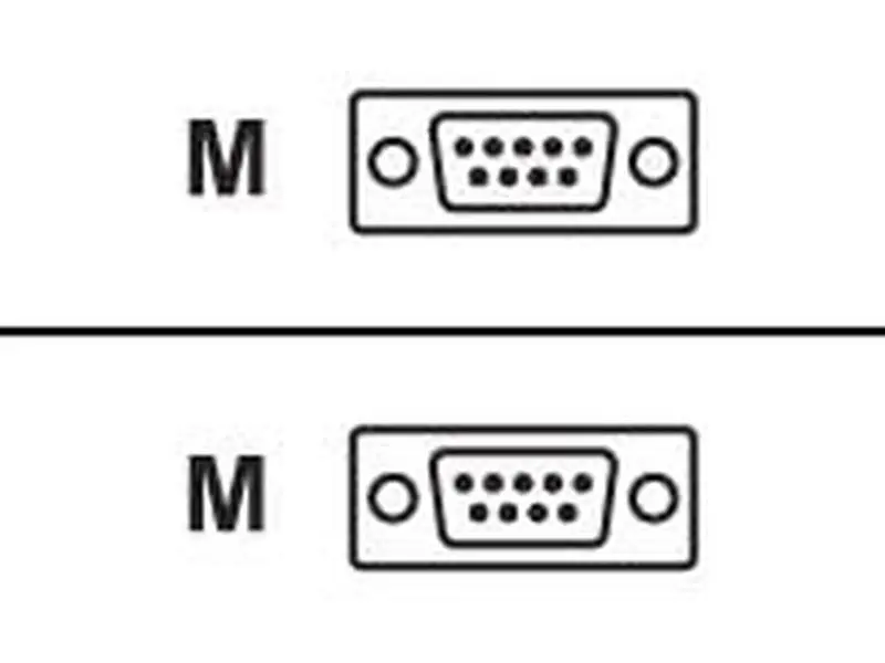 TRIPP LITE Compact Gold DB9M/M Gender Changer for PC Peripherals, P152-000